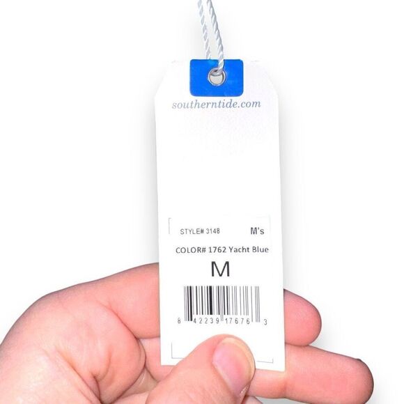 NWT Yacht Blue Southern Tide Pima Cotton V Neck Skipjack Sweater Size M - Picture 2 of 6